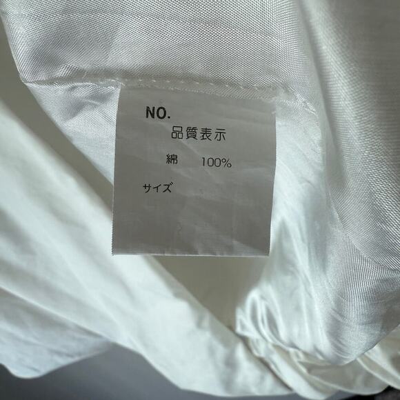 M2M sz 8 or L cream button down 100% cotton short sleeve fairy Coat - Picture 5 of 9